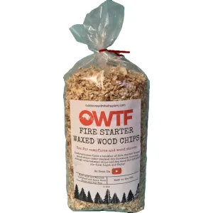 OWTF Fire Starter Waxed Pine Wood Chips 2lbs
