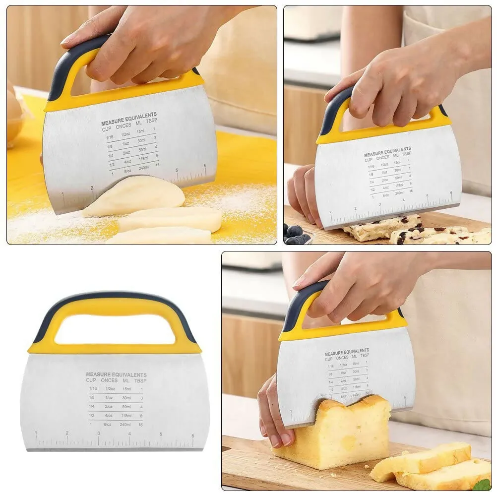 P-Plus International Multi-Purpose Stainless Steel Dough Cutter