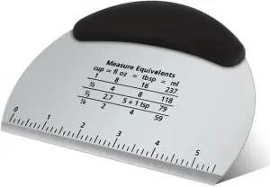 P-Plus International Multi-Purpose Stainless Steel Dough Scraper