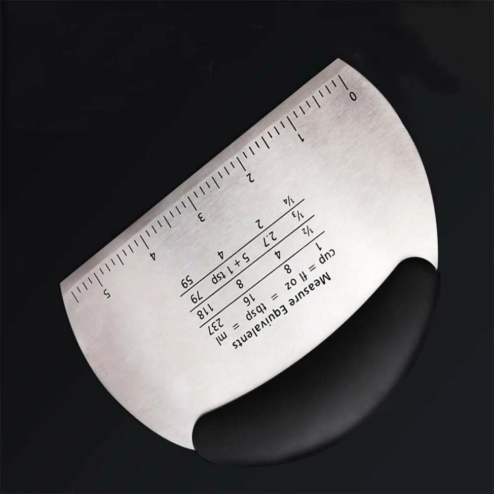 P-Plus International Multi-Purpose Stainless Steel Dough Scraper