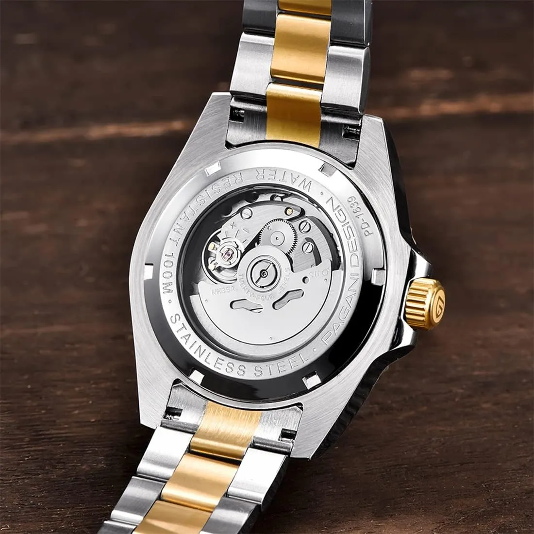 Pagani Design New Men's Mechanical Watch Luxury Ceramic Bezel Japanese Movement Stainless Steel Fashion Classic Automatic Watch Sapphire Glass Men's Watch 100 Meters Water Resistant Relogio Masculino…