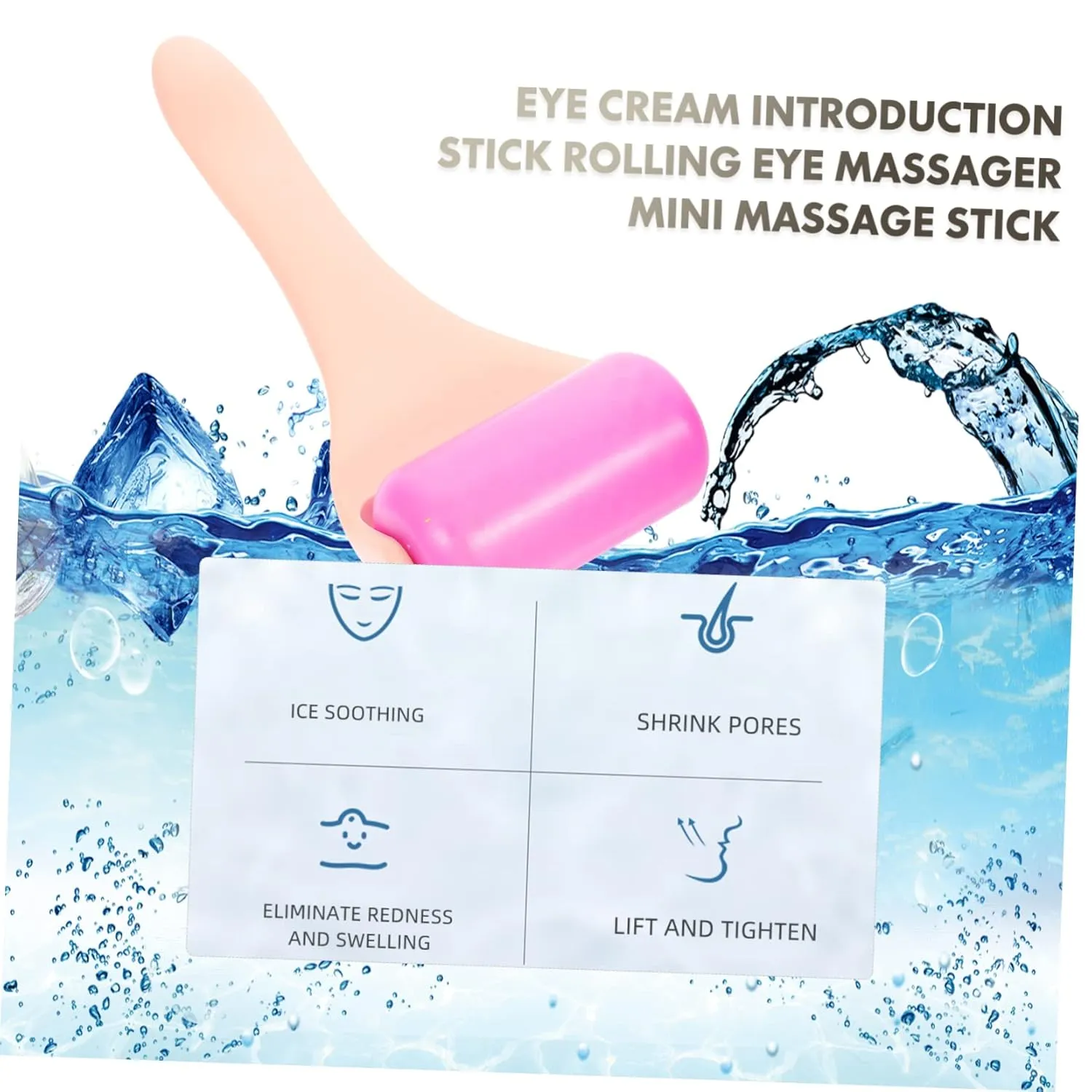 PartyKindom Eye Care Tool Face Eye Facial Roller Beauty Massage Tools for Fatigue Relief
