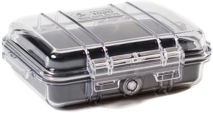 Pelican 1020 Micro Case (Black/Clear)