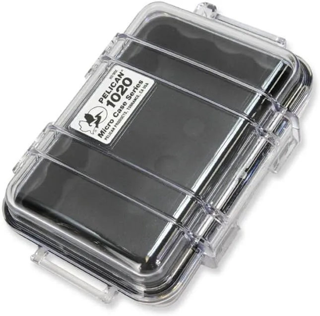 Pelican 1020 Micro Case (Black/Clear)