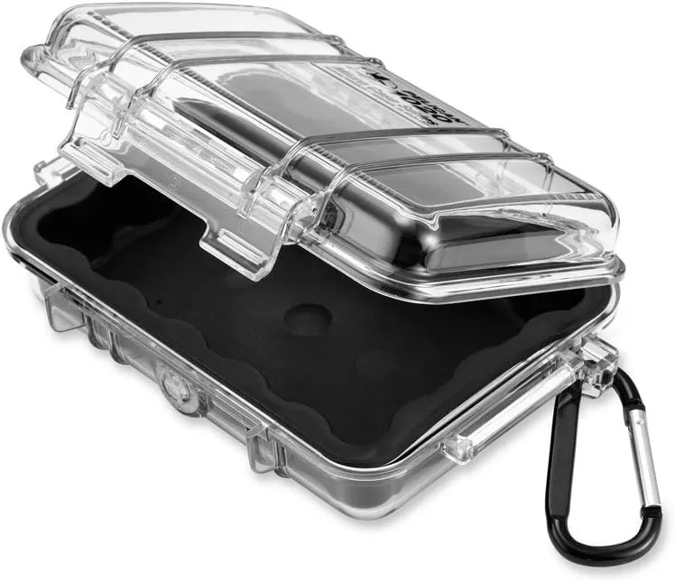 Pelican 1020 Micro Case (Black/Clear)