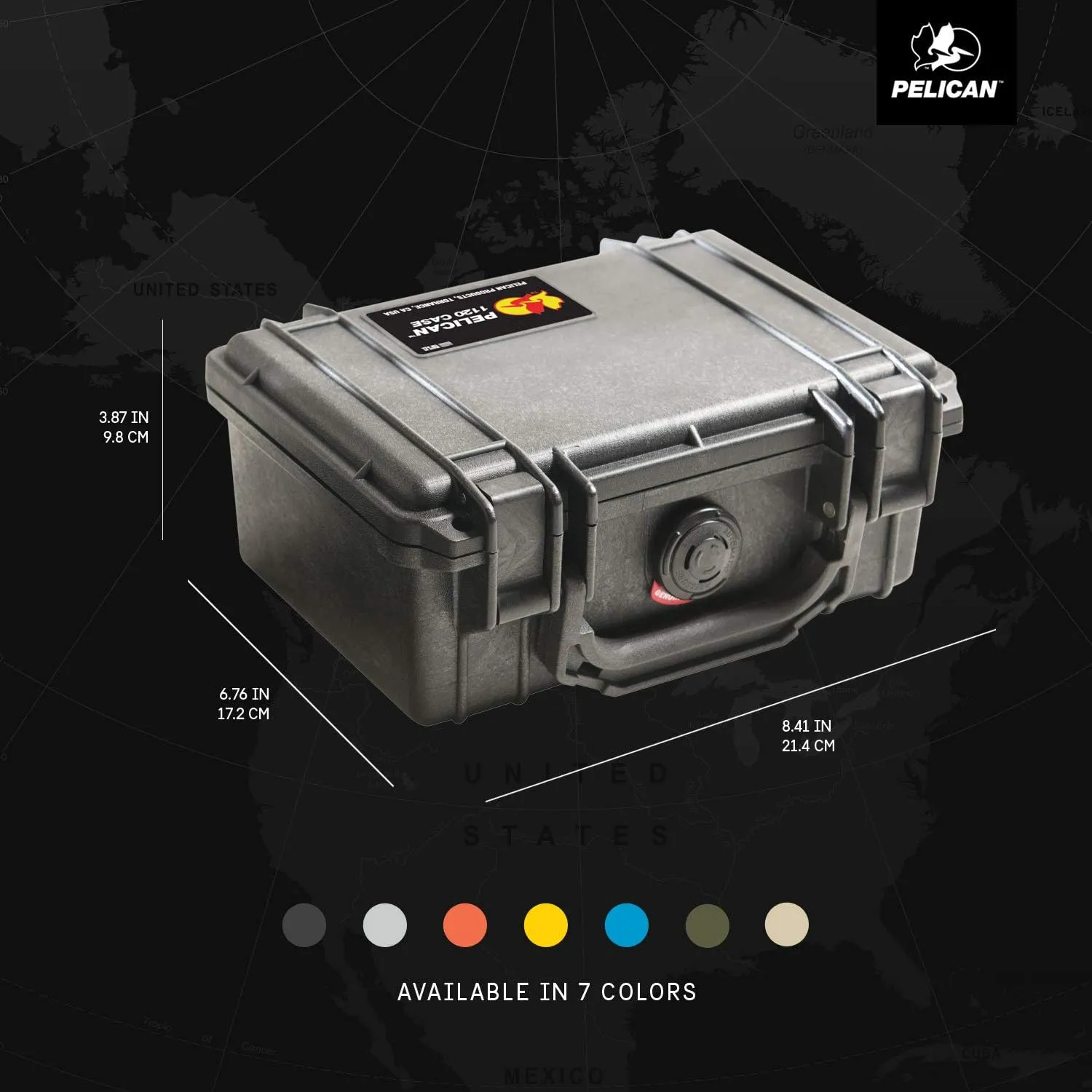 Pelican 1120 Case With Foam (Silver)