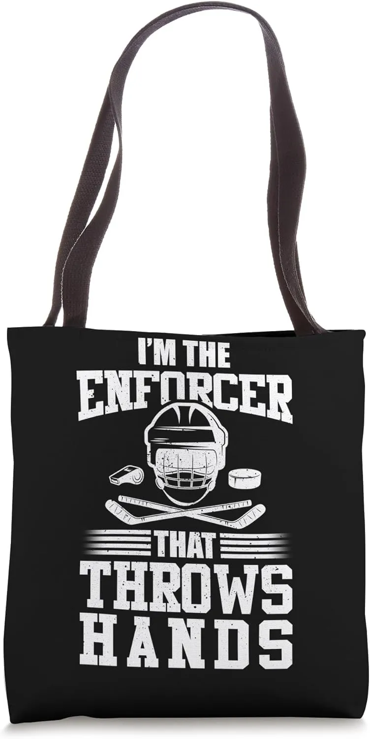 Penalty Box Ice Hockey Enforcer Sin Bin Tote Bag