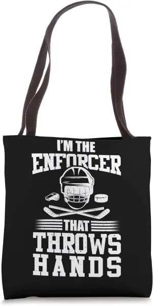 Penalty Box Ice Hockey Enforcer Sin Bin Tote Bag