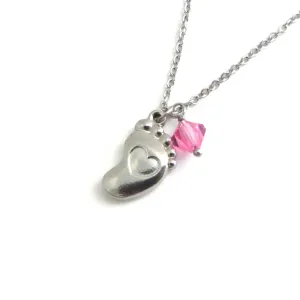 Personalised Stainless Steel Pregnancy Loss Necklace