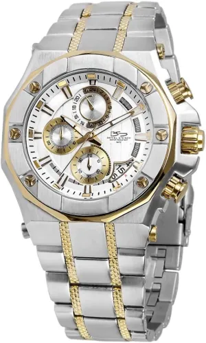 Phantom RX Two-Tone Steel & Gold Luxury Men's Chronograph Watch - Premium Grade Stainless Steel - 50M Water Resistant - Chronograph Movement with Date Calendar - Multi-Layered Dial