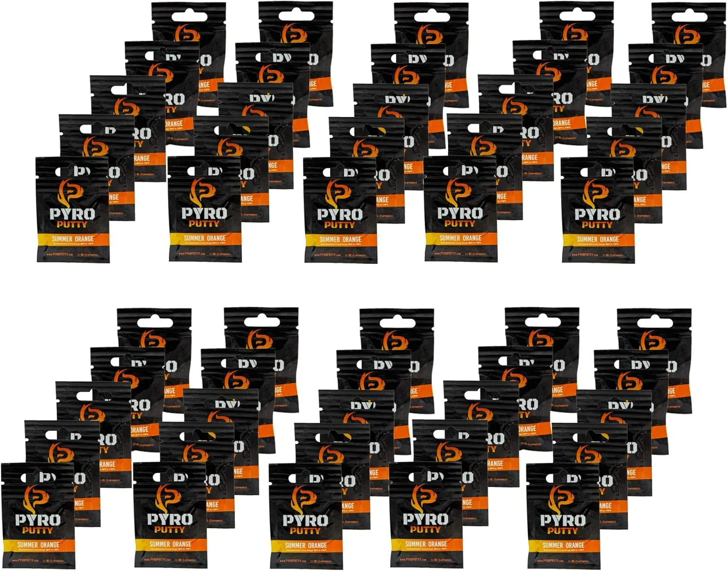 Phone Skope Pyro Putty: Single Use Waterproof Survival Fire Starter, 20 or 50 ct Foil Packs, Easy Tear, Easy Ignite, Fire Starters for Campfires