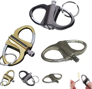 Pickelect Keychain, Keychain Lighter, Metal Match Mini, Reusable Fire Starter Mechanical Match, Multifunctional Adventure Lighter, Outdoor Emergency Light Equipment (1*Gold 1*Black 1*Sliver)