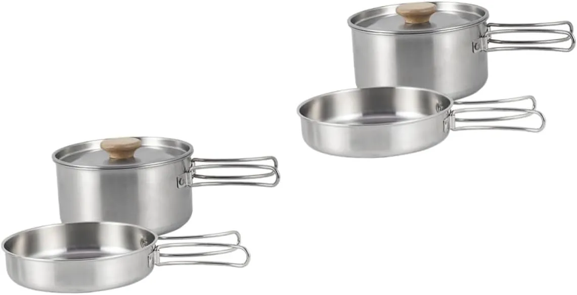 Picnic Pan Frying Pan Fry Pans Cooking Pot Camping Pot Camping Pan Camping Utensil Frying Accessory
