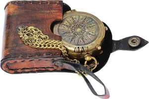 Pocket Compass for Hiking, Survival Instrument Antique “So You Can Always Find Your Way Back Home” Engraved Camping Pocket Compass Nautical Compass Vintage Navigation Outdoor Compass Nautical Castle