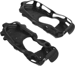 POPETPOP 1pair Anti-Skid Ice Cleats for Boots and Shoes Teeth Traction Crampons for Fishing Snow Ice Mountaineering and Climbing Lightweight Portable Quick Installation
