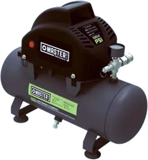 Portable Air Compressor, 2 Gallon, 120 Volts, Hotdog Style Tank and Built In Handle Design for Tools and Home Improvement, Black