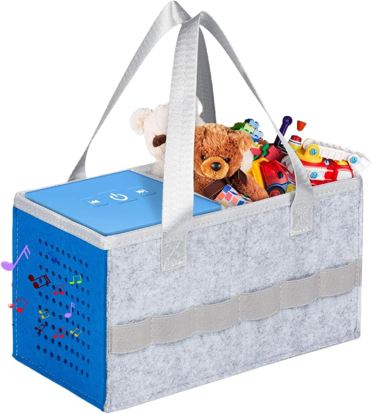 Portable Carrying Case for Toniebox Starter Set, Headphones and Charging Station, Can Hold 30-40 Tonies Figures Characters, Travel Storage Bag with Handle for Toniebox Accessories