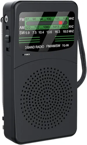 Portable Radio | AM/FM Ra-dio with Lighting | Multi-Functional emergencyy Ra.dio for Daily Commutes, Outdoors Listening Convenience and Clear Reception Anytime