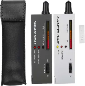Practical Jewelry Diamond Selector II Moissanite Tester Portable Testing Tool Set Lightweight Compact Size Real Fake Diamond Distinction for Jewelry Enthusiasts Plastic Material