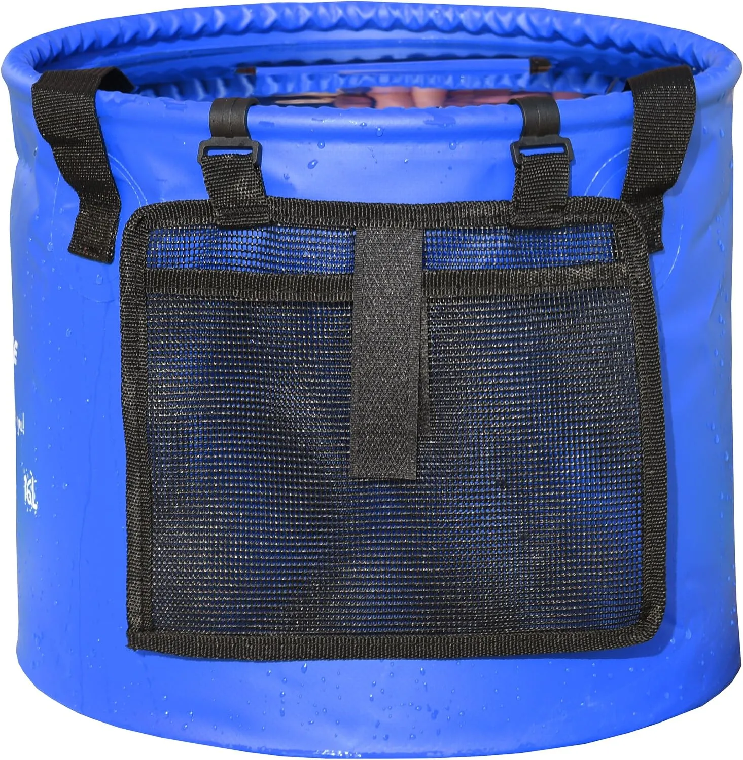 Premium Collapsible Bucket by Freegrace - Compact Portable Folding Water Container - Lightweight & Durable - Includes Handy Tool Mesh Pocket