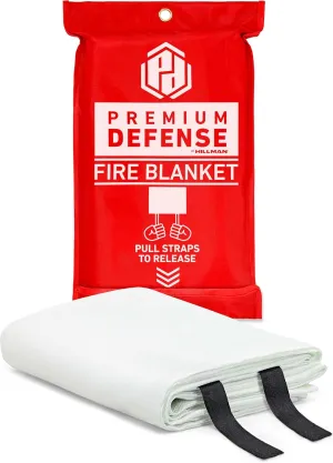 Premium Defense Fire Blanket, Emergency Fire Blanket, Fire Extinguisher, Flame Suppression, Fiberglass