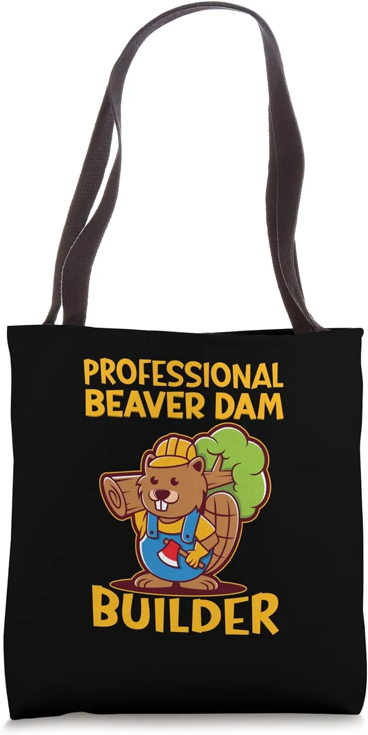 Professional Beaver Dam Builder - Construction Worker Tote Bag