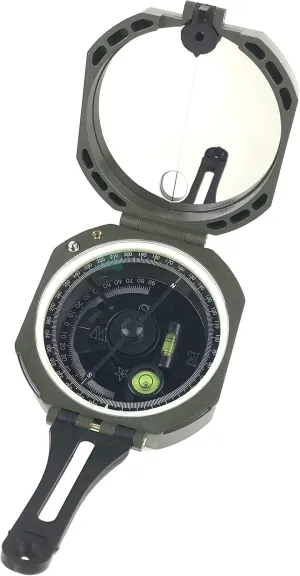 Professional Geological Compass Lensatic Military Compass | Survival Orienteering Sighting Compass with Mirror | Navigation Pocket Compass for Hiking Camping Outdoors