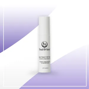 Professional Grade Super C & E Serum – Vitamin C & E for Radiant, Youthful Skin, Stabilized Formula, Vegan & Cruelty-Free Glow-Up Serum, (0.25)
