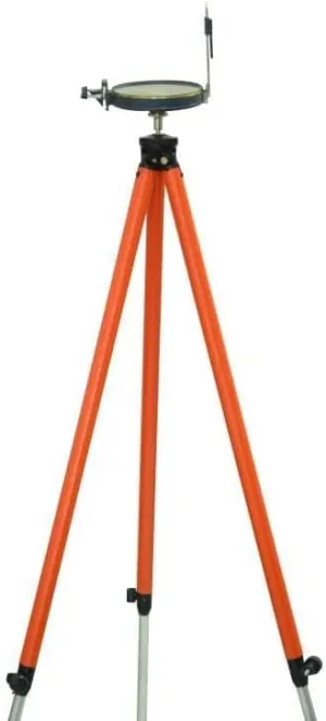 Professional Survey Prismatic Compass with Aluminum Tripod Stand, 4 Inch Dial, 3.5 kg, Adjustable Height