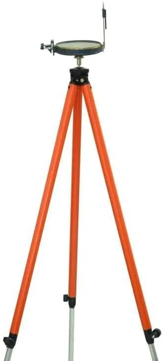 Professional Survey Prismatic Compass with Aluminum Tripod Stand, 4 Inch Dial, 3.5 kg, Adjustable Height