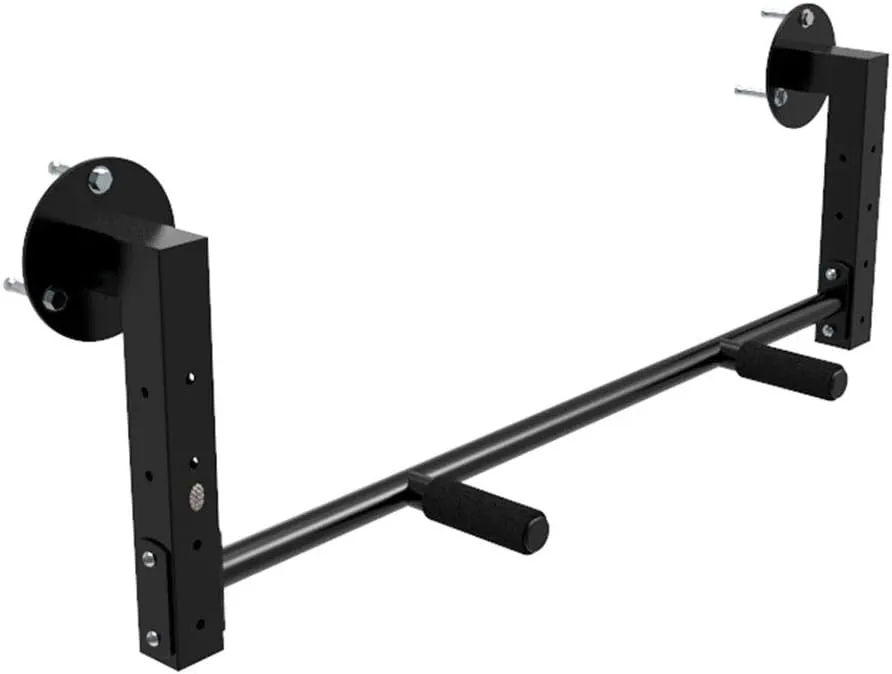 Pull-Up Bars Wall-Mounted Horizontal Bar, Height-Adjustable Steel, Multi-Position Fitness Equipment Installed On Side Beams, Load 250Kg
