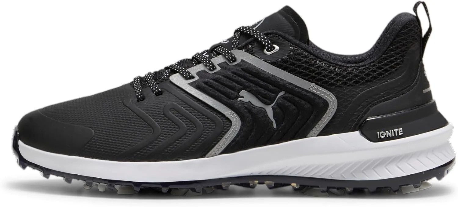 PUMA Men's Ignite Innovate Golf Shoe, Puma Black Puma White, 11 Men