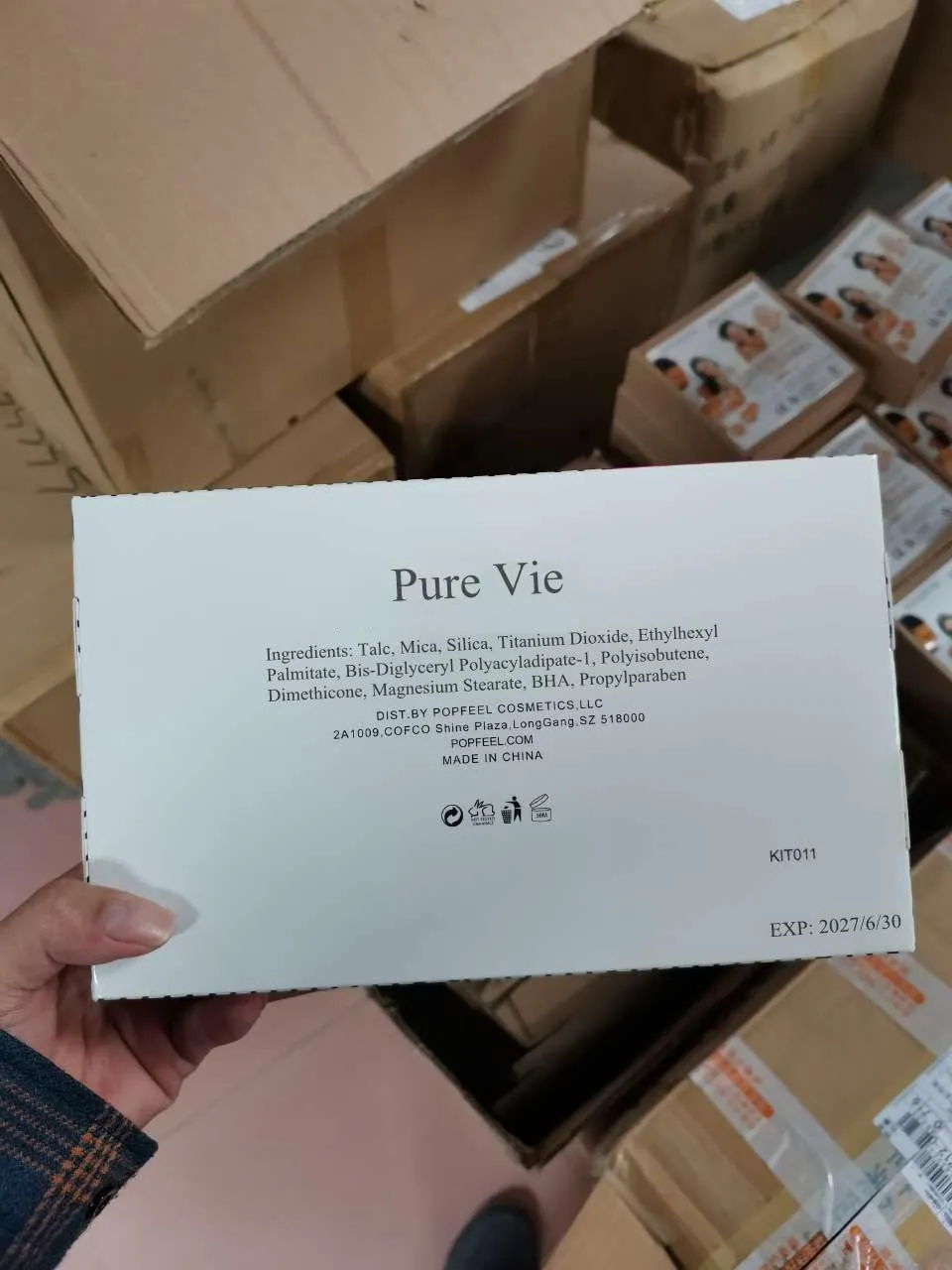 Pure Vie All-in-One Holiday Gift Surprise Makeup Set Essential Starter Bundle Include Eyeshadow Palette Lipstick Concealer Blush Mascara Eyeliner Face Powder Lipgloss Brush - Full Makeup Kit for Women