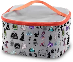PXTIDY Haunted Horror Mansion Role Inspired Cosmetic Organizer Bag Welcome F Mortals Horror Fan Gift Halloween Theme Gifts