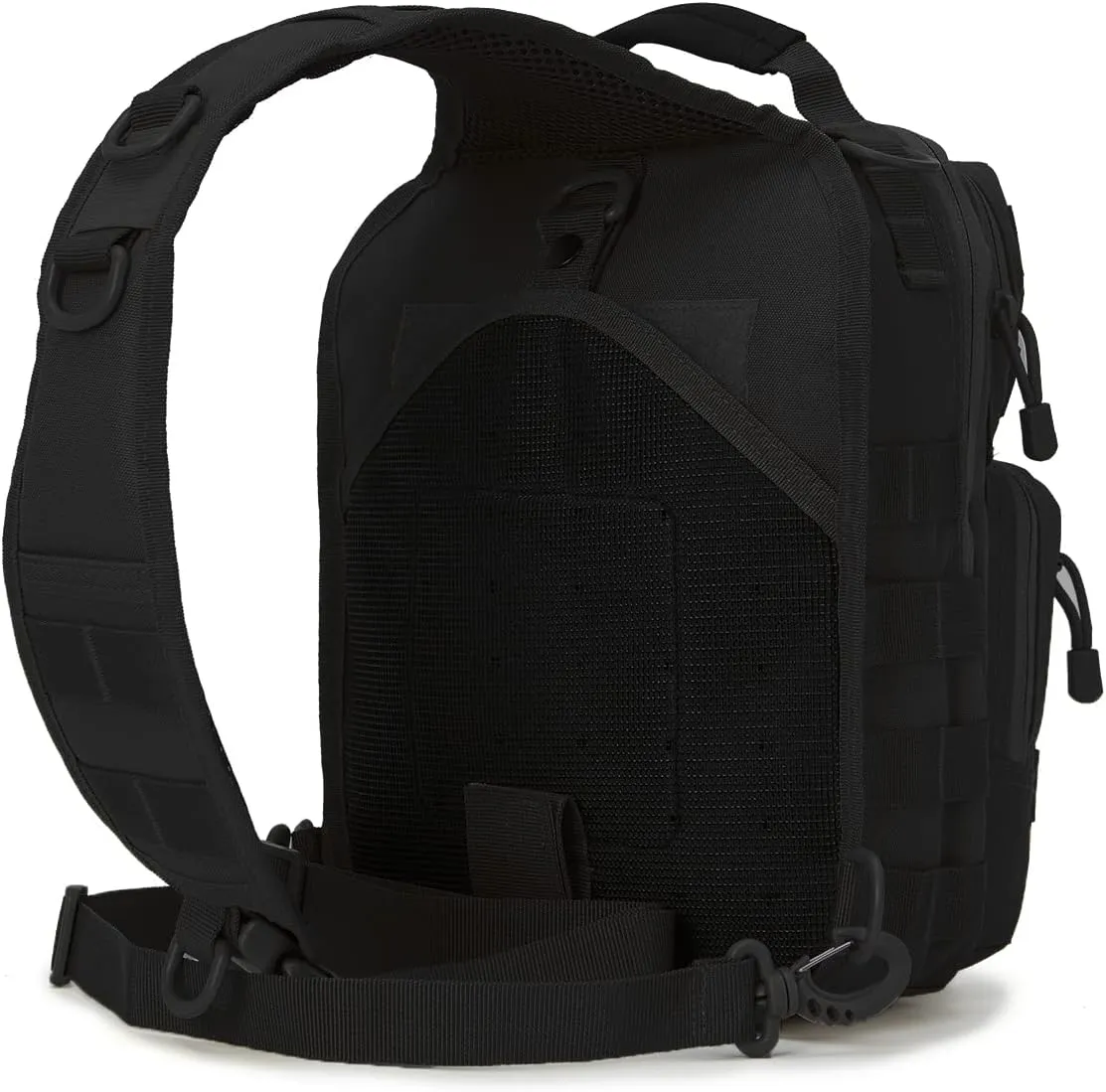 QT&QY Tactical Sling Bag for Men Small Military Rover Shoulder Backpack EDC Chest Pack Molle Assault Range Bag