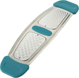 Rachael Ray Multi Stainless Steel Grater, Small, Agave Blue