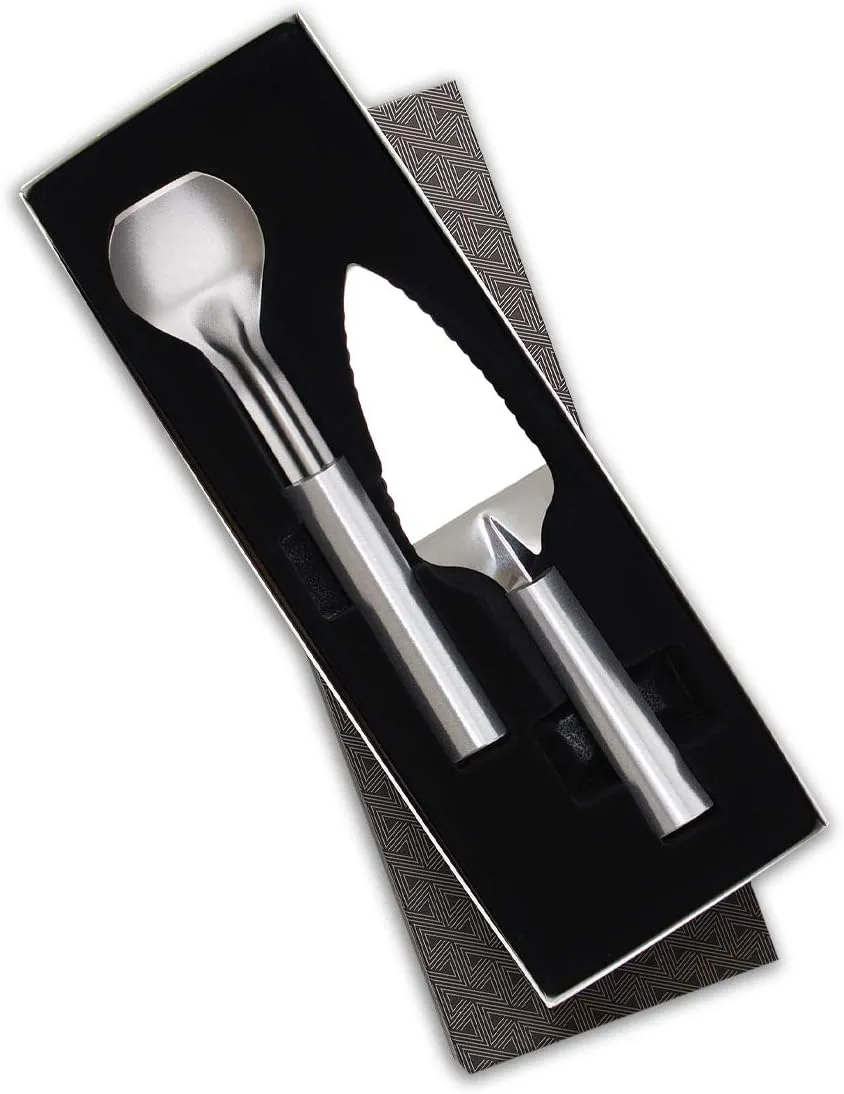 Rada Cutlery Pie A'La Mode Gift Set, Silver Handles