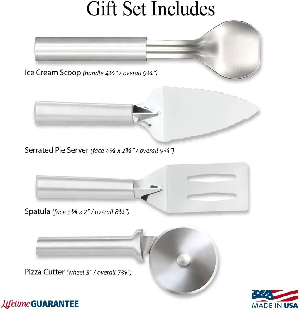 Rada Cutlery Ultimate Utensil Gift Set, Silver Handle