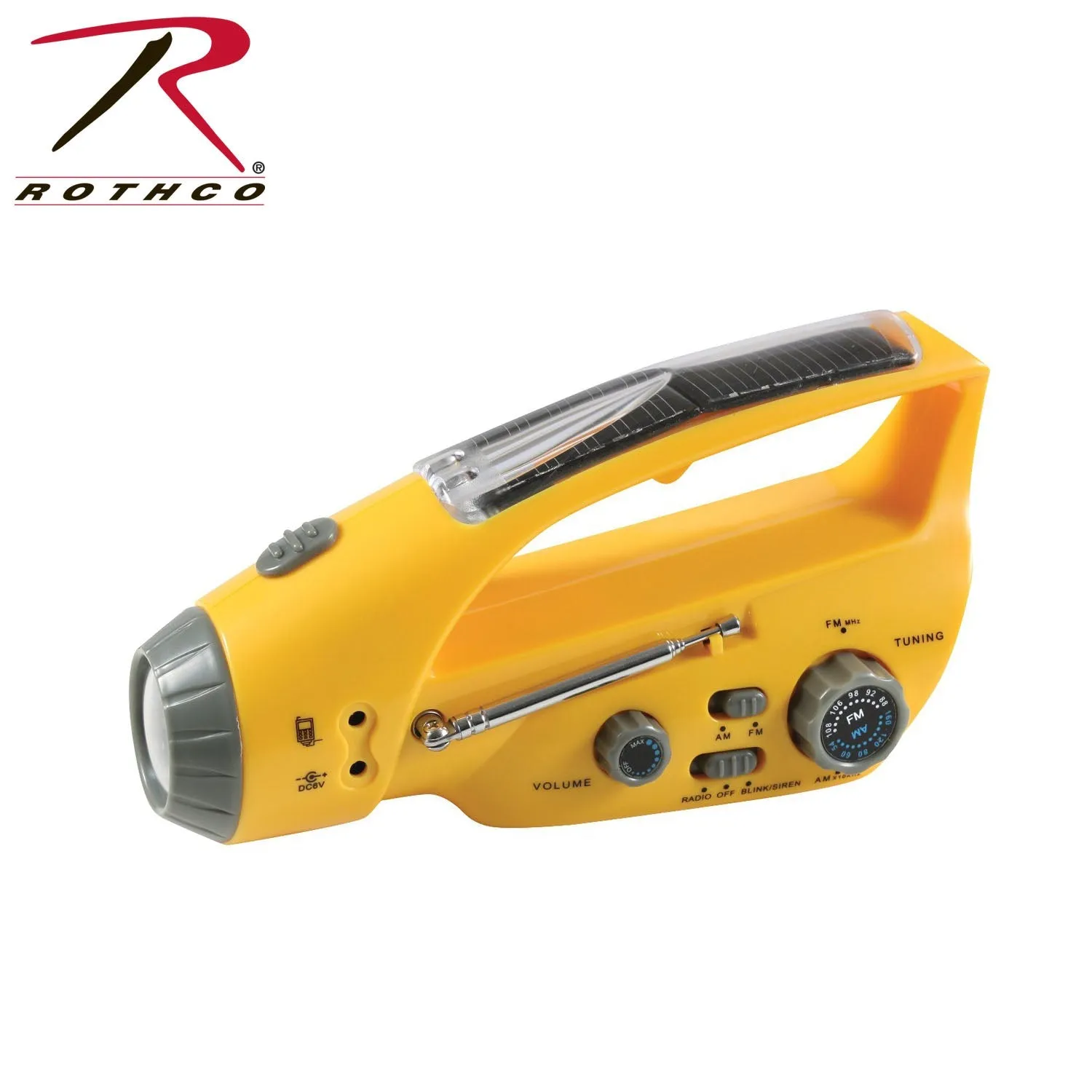 Radio Rothco Flashlight Touch-sensitive Solar/Wind Up with Verified seller