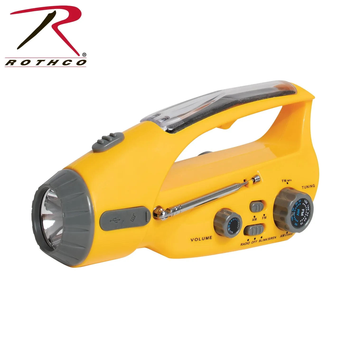 Radio Rothco Flashlight Touch-sensitive Solar/Wind Up with Verified seller