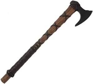 Ragnar Axe - God of war surviva Viking Axe - Ragnar Lothbrok Battle Axe - High Carbon Steel 5160 Forged Tomahawk Nordic Lifestyle Lorp Beard Camping Hunting Axe - New Year Gift for Men