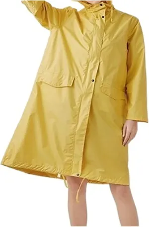 Rain Poncho, Portable EVA Raincoat with Hood Reusable Rain Coats Emergency Camping Survival Kits