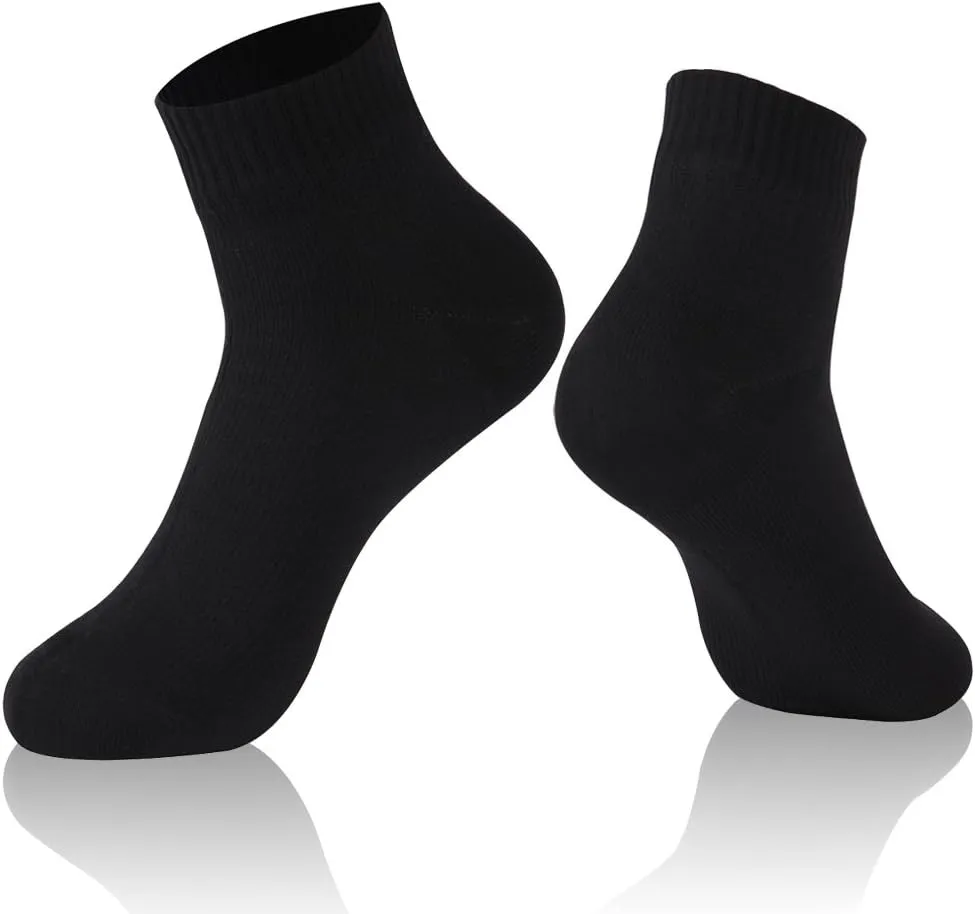 RANDY SUN Waterproof Socks, Unisex Cycling/Hunting/Fishing/Running Ankle Socks 1&2 Pair
