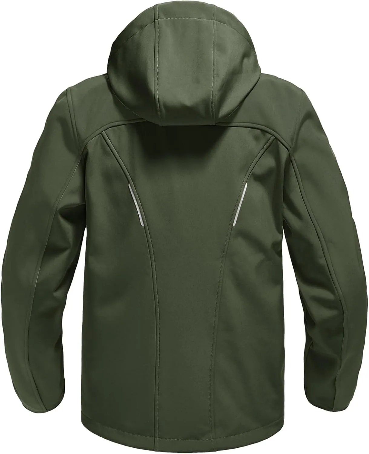 Rdruko Men's Soft Shell Jacket Fleece Lined Waterproof Lightweight Hiking Hooded Winter Jacket
