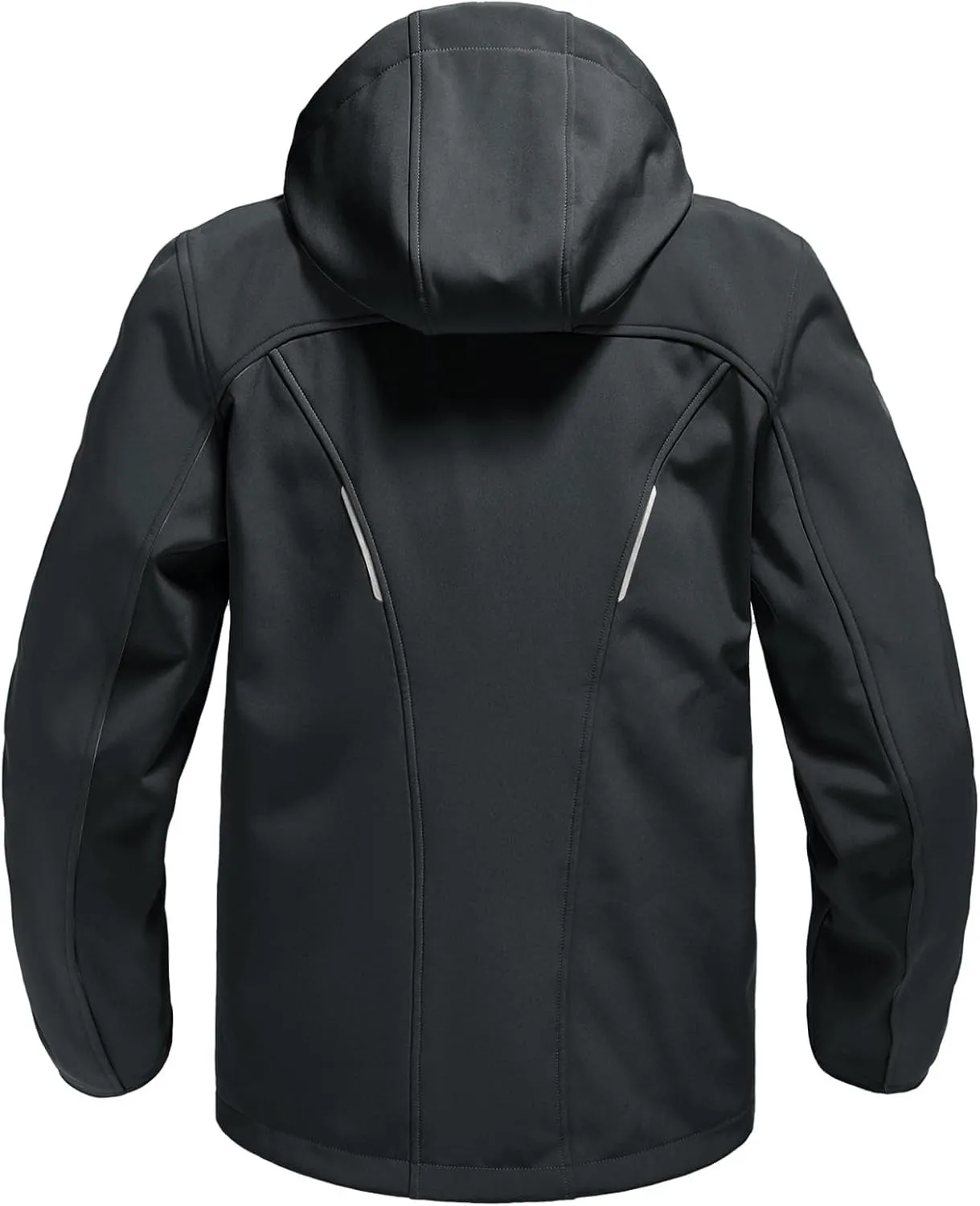 Rdruko Men's Soft Shell Jacket Fleece Lined Waterproof Lightweight Hiking Hooded Winter Jacket