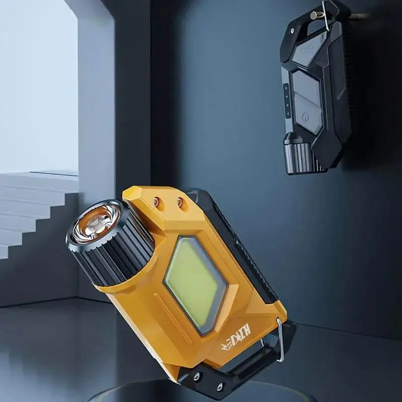 Rechargeable LED Keyring Light - Compact Camping Flashlight