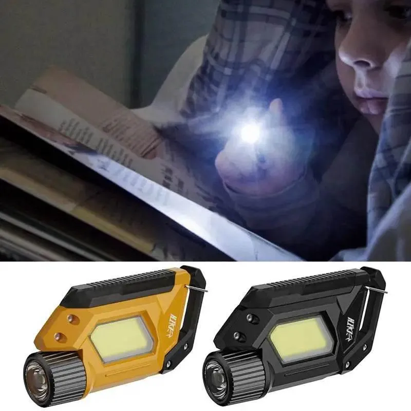 Rechargeable LED Keyring Light - Compact Camping Flashlight