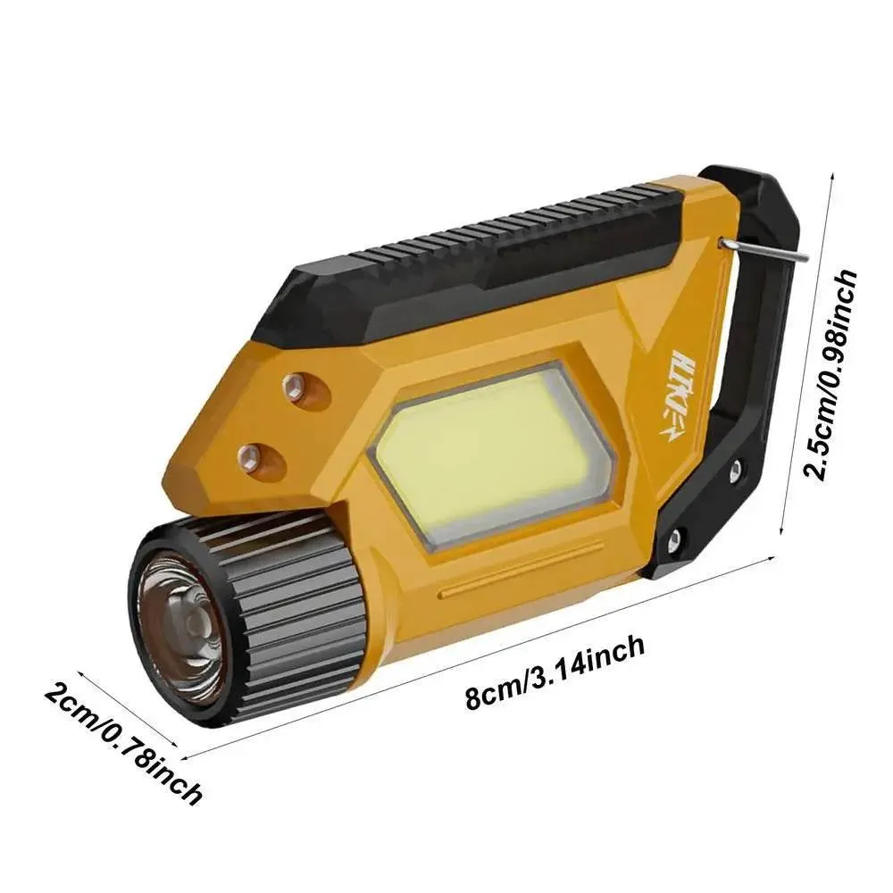 Rechargeable LED Keyring Light - Compact Camping Flashlight