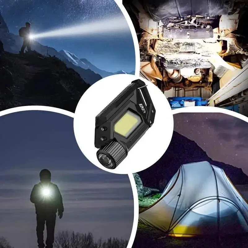 Rechargeable LED Keyring Light - Compact Camping Flashlight