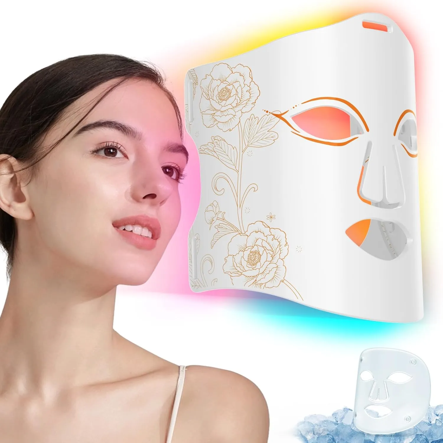 Red Light Therapy Mask for Face, 7 1 Near Infrared Healing Face Mask Light Therapy Portable Rechargeable Redlight Device Anti Aging Wrinkles
